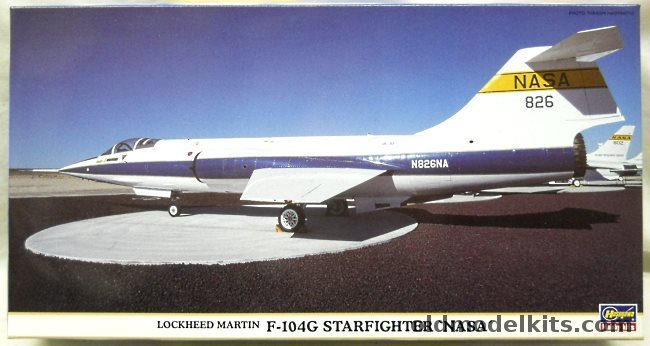 Hasegawa 1/48 F-104G Starfighter NASA - Cryden RFC California 1985 / Dryden 1980 / Dryden 1970, 09427 plastic model kit